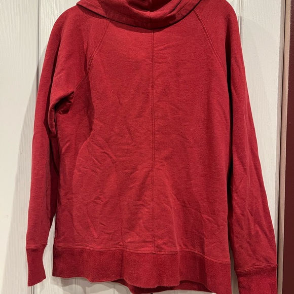L.L. Bean Red Women's Cowl Neck Sweater - Picture 5 of 5
